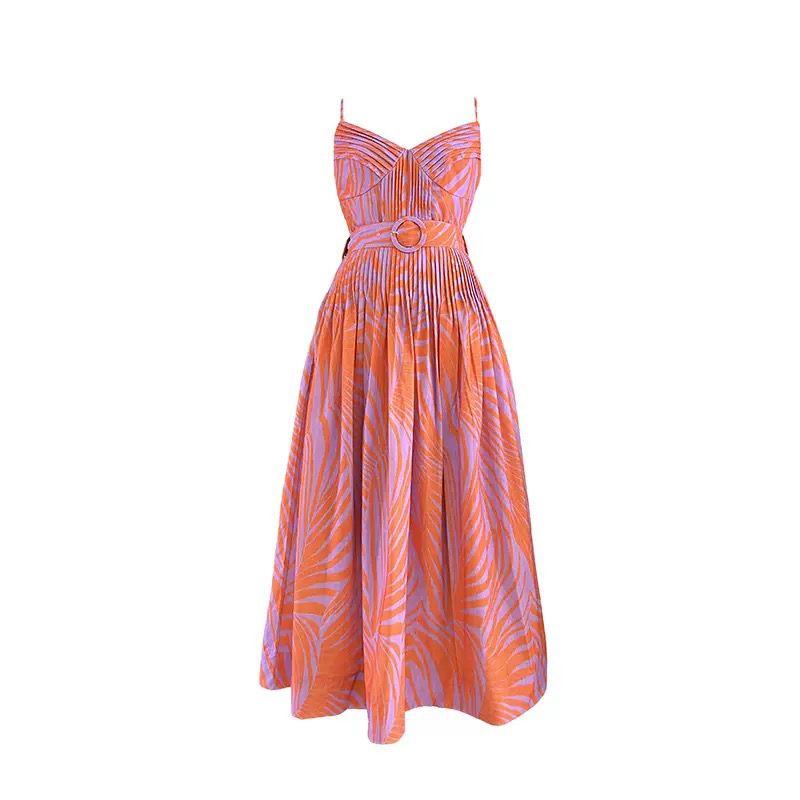 TropiChic – Belted Midi Dress