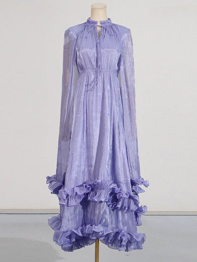 Lavender Dream – Ruffle Maxi Dress