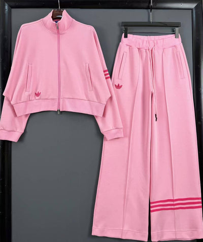 Urban Luxe – Wide-Leg Tracksuit Set