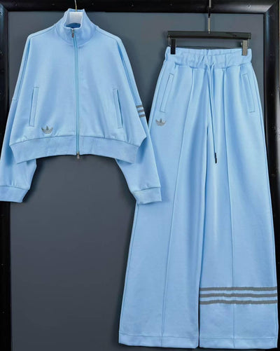 Urban Luxe – Wide-Leg Tracksuit Set