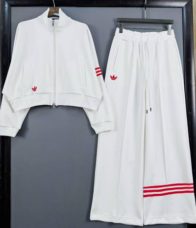Urban Luxe – Wide-Leg Tracksuit Set