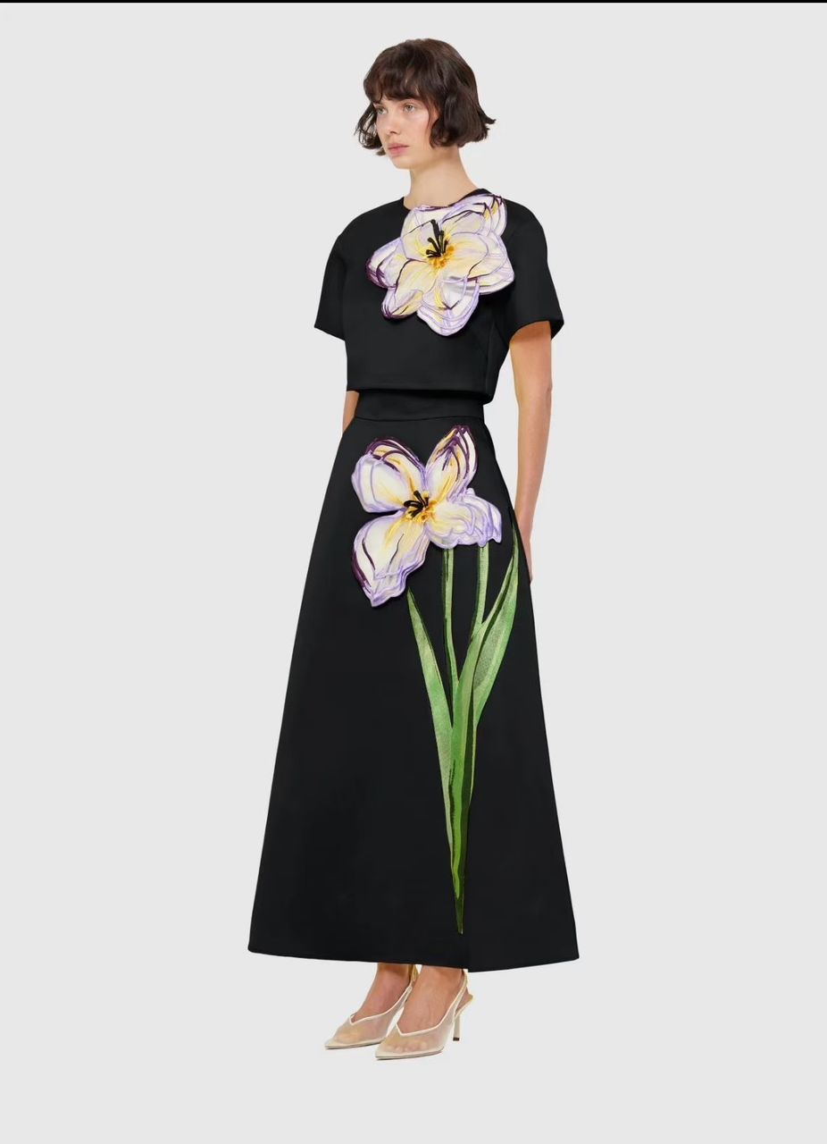 Coastal Glow – Crop Top & Maxi Skirt Set