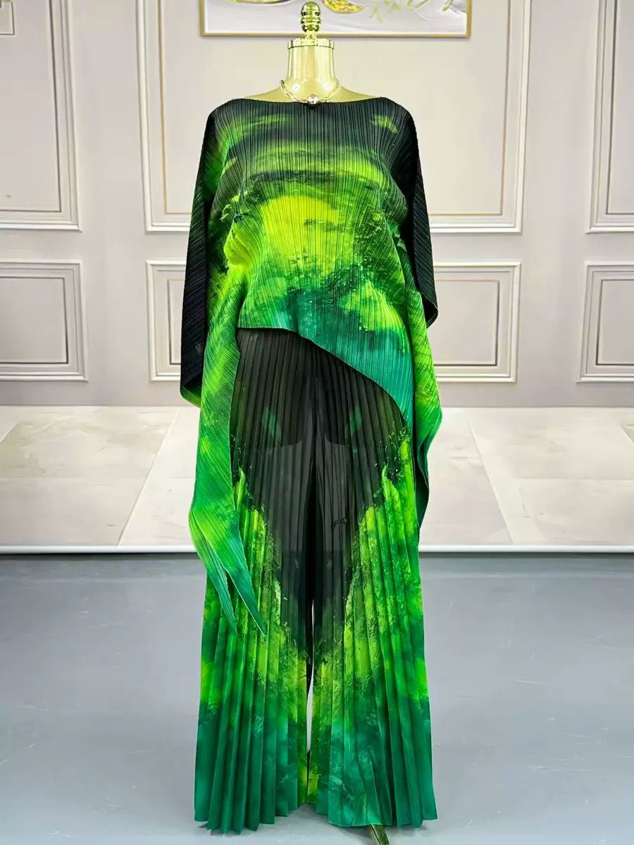 Luxury Pleated Kaftan Dress