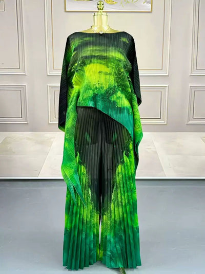 Luxury Pleated Kaftan Dress
